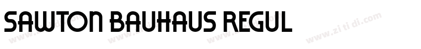 Sawton Bauhaus Regul字体转换